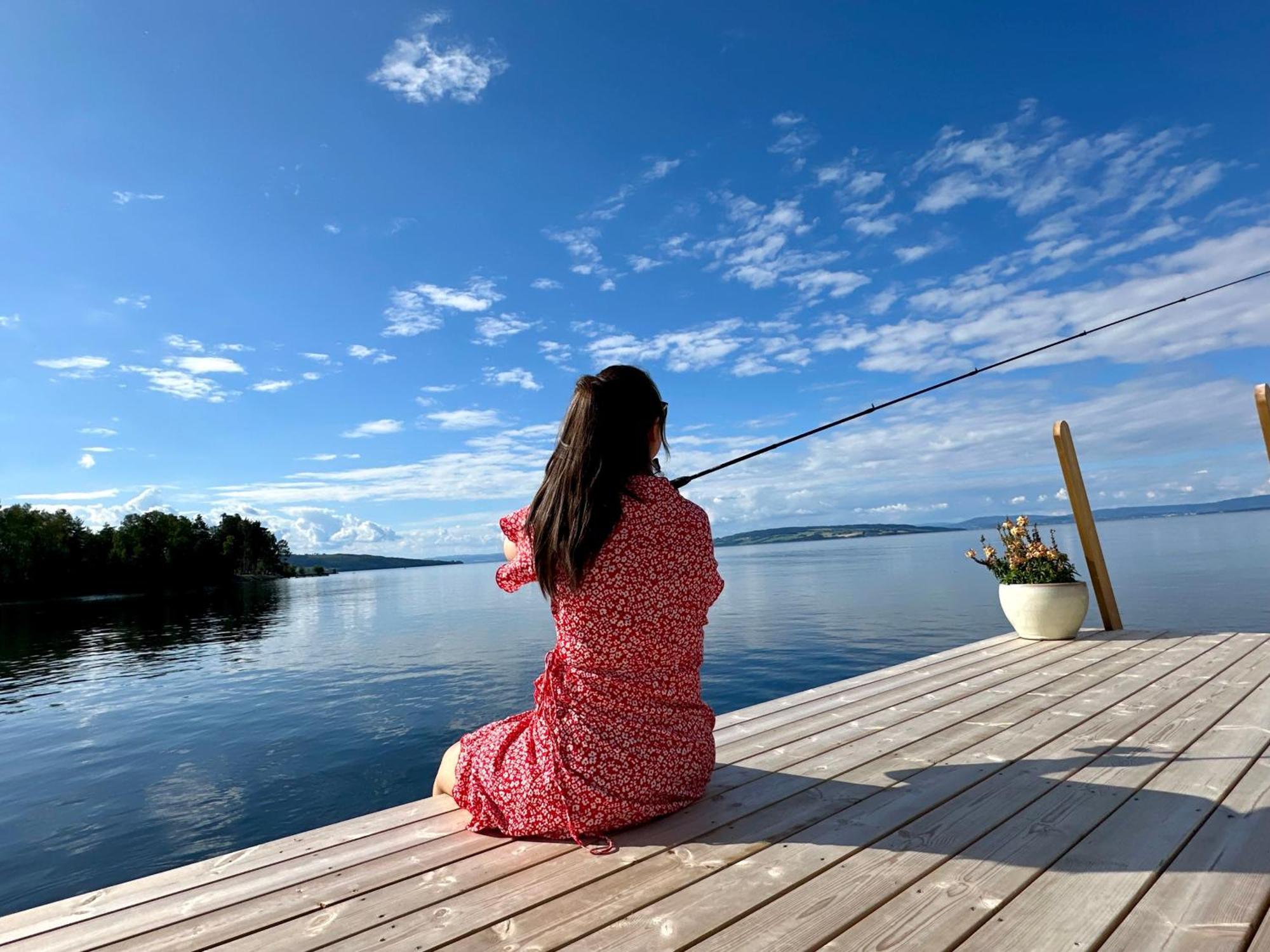 Idylliske Evjua Ved Mjosa Hotel Skreia ภายนอก รูปภาพ